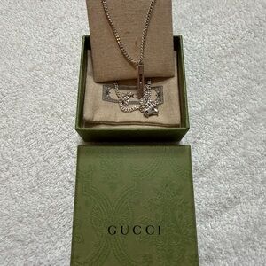 Gucci Silver Pendant Necklace